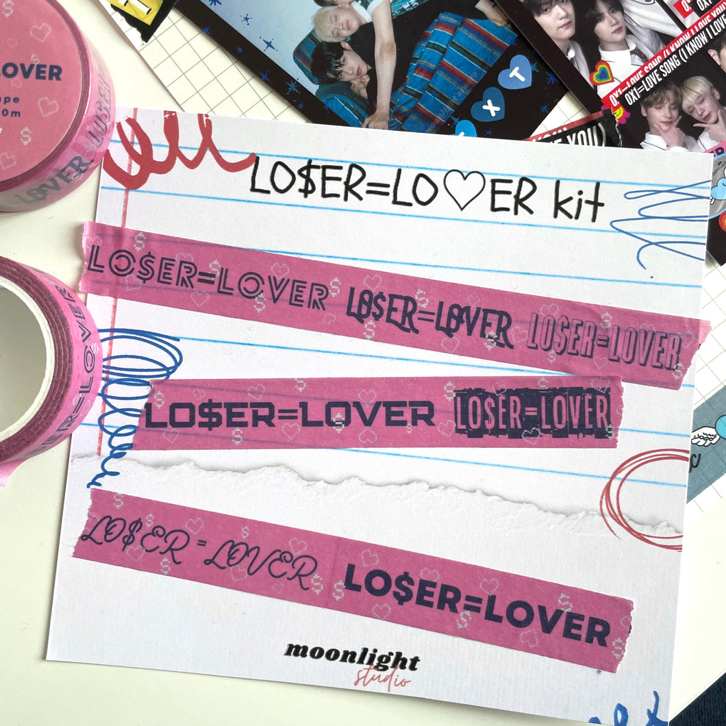 TXT Lo$er = Lover washi tape